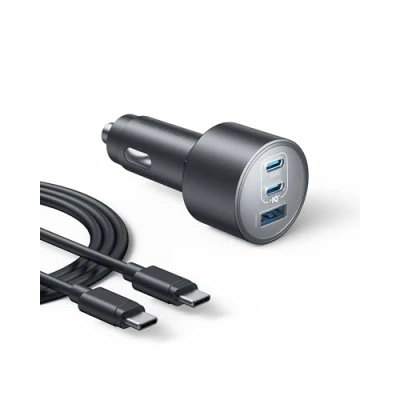 Imagen de Anker Cargador de Coche USB C, Rápido Tipo C Ultracompacto 3 Puertos 167,5 W Máxi. para MacBook Pro/Air, iPhone 15/14 / 13 Series, Samsung S24 S23, iPad Pro, AirPods y Más