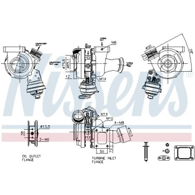 Imagen de Turbocompresor, sobrealimentación NISSENS 93485