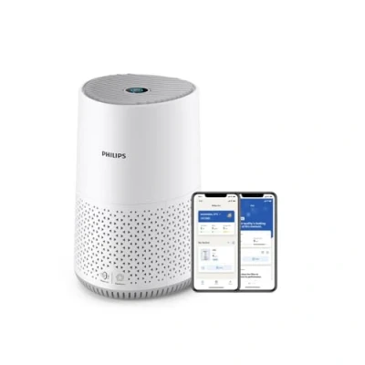 Imagen de Philips Purificador de Aire Serie 600, Eficiencia Energética, Sensor Inteligente, Ideal para Alérgicos, Filtro HEPA 99,97%, Cubre Hasta 44 m², Control por App Air+, Blanco (AC0651/10)