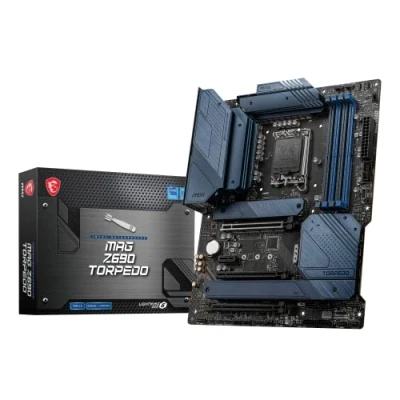 Imagen de MSI MAG Z690 TORPEDO Placa Base Gaming , ATX Soporta Procesadores Intel Core 12th Gen, LGA 1700 16 Duet Rail VRM 70A, DDR5 Memory Boost 6400+MHz/OC, 1 x PCIe 5.0 x16, 3 M.2 Gen4, 2.5G LAN