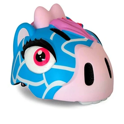 Imagen de Casco de Bicicleta para niño Crazy Safety Bici 2 a 7 años Skate, Bicicleta, Patinete, monopatin Animal 3D Ligero y Ajustable 49 55 cm (Jirafa Azul)