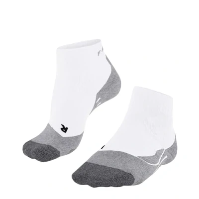 Imagen de FALKE PL2 Short W SSO algodón hilo funcional anti ampollas 1 par, Calcetines de padel Mujer, Blanco (White Mix 2020), 35 36