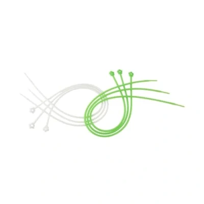 Imagen de Fackelmann Cuerda Alimentaria Ajustable 37Cm, silicona, color verde y blanco. 6 ud s