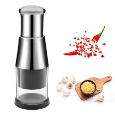 Imagen de Prensa De Ajo Multifuncional Molinillo Manual Cebolla Picadora Roja Mini Rebanadora Y Ensalada Para Verduras, Cebollas, Ajos, Nueces, Ensaladas