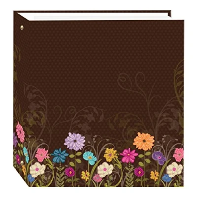 Imagen de Pioneer Photo Albums TR 100D Álbum de Fotos magnético con 3 Anillas, 100 páginas, diseño, Jardín Chocolate, Medium
