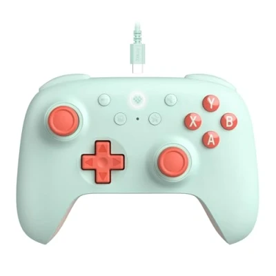 Imagen de 8Bitdo Ultimate 2C Wired Controller for Windows PC and Android, with 1000Hz Polling Rate, Hall Effect Joysticks Triggers, Remappable L4/R4 Bumpers (Mint)