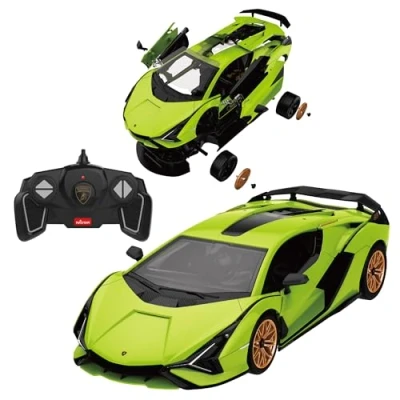 Imagen de TURBO CHALLENGE Lamborghini Sian RC Prestige 095622 Ferngesteuertes Auto Grün 1/18 Bausatz Batterien Nicht enthalten Kunststoff AB 6 Jahren