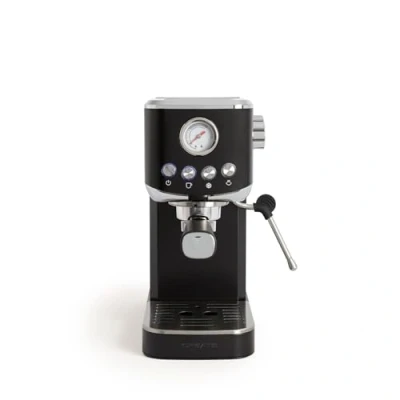 Imagen de CREATE / THERA CLASSIC COMPACT/Cafetera express negro 20 bares, semiatuomática, función café frío, brazo doble salida, depósito 1,2L, molido y monodosis ESE 55mm, con vaporizador, 1350W