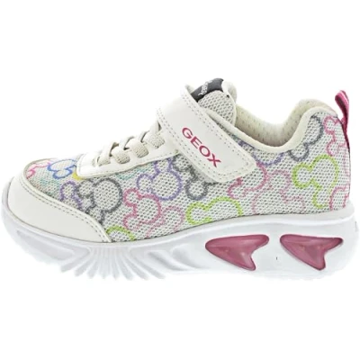 Imagen de Geox J Assister Girl D, Zapatillas, White Multicolor, 27 EU