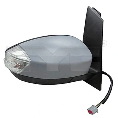 Imagen de Espejo retrovisor Tyc 310 0194 izquierda imprimado para ajuste elect. espejo, asférico, calefactable FORD: C Max 2, Grand