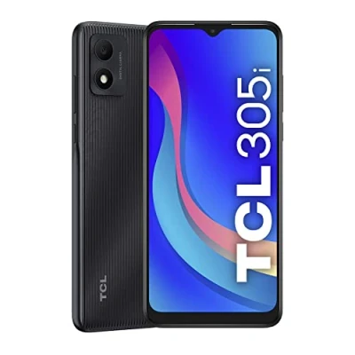 Imagen de TCL 305i Smartphone de 6.52&quot; HD+ con NXTVISION (MediaTek MT6739V, 2GB/32GB Ampliable MicroSD, Dual SIM, Cámaras 13MP+5MP, Batería 4000mAh, Android 11 Go Ed.) Negro