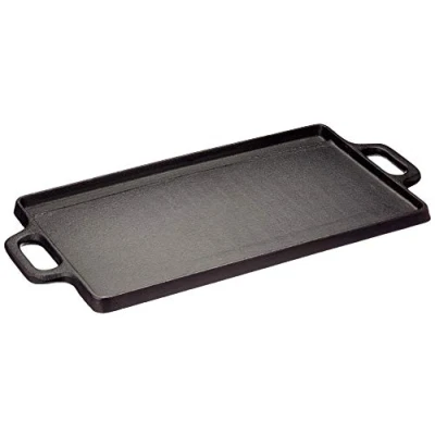 Imagen de Baumalu 385224 Plancha (38 cm), Hierro fundido, Negro, Rectangular