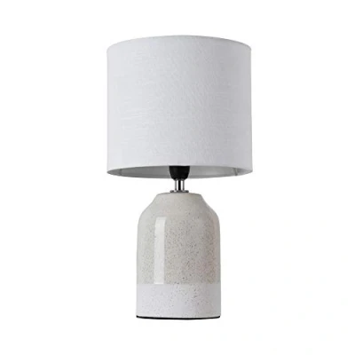 Imagen de Pauleen 48022 sobremesa Sandy Glow máx. 20W E14 Lámpara para mesita de Noche Beige y Blanco cerámica/Tela sin Bombilla