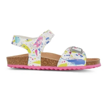Imagen de Geox J Adriel Girl C, Sandalia Mujer, Color Blanco Fucsia, 38 EU