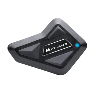 Imagen de Midland BT Mini Single C1410, Intercomunicador Bluetooth Individual para Moto, Auriculares con Casco y Supresión de Ruido, Entre Motos, Navegador e Musical, 500 m, 3 Personas