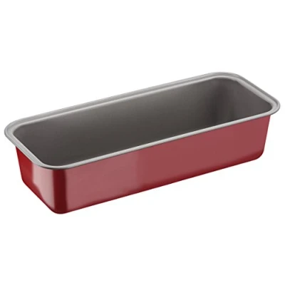 Imagen de TefalJ 1640114 Delibake Molde para tartas (30 cm, acero rojo), color rojo