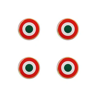 Imagen de 4R Quattroerre.it 14121 Stickers 3D Capuchón Italia, Set 4 HQ, 12 mm