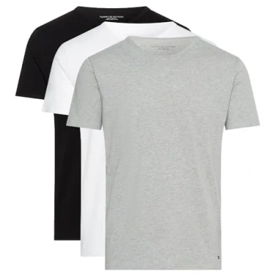 Imagen de Tommy Hilfiger TEE 3 PACK Camiseta interior, Hombre, Talla: Small, Black/white/grey heather
