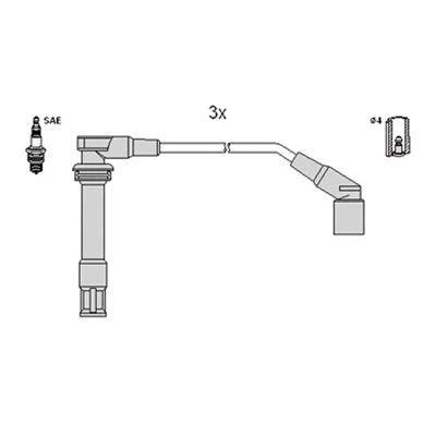Imagen de HITACHI 134378 Juego de Cables Encendido ROVER: 45 Hatchback, Berlina