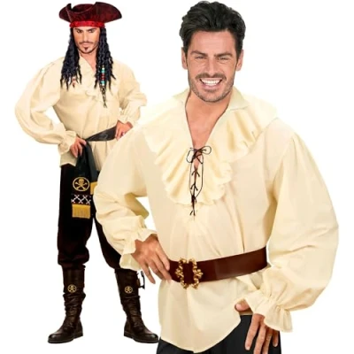 Imagen de Widmann Camisa pirata o renacentista, bucanero, carnaval, fiesta temática