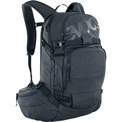 Imagen de EVOC Mochila de trekking LINE PRO 20 (protección LITESHIELD PLUS, compartimento con bolsillo hidratación, para avalanchas, portaesquís y snowboard), Negra