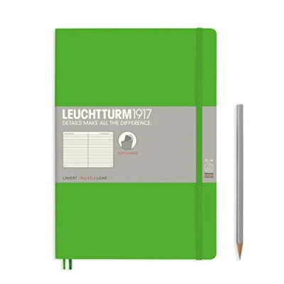 Imagen de LEUCHTTURM1917 357653 Libreta de notas Composition (B5) tapas blandas, 123 páginas numeradas, líneas, fresh green