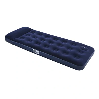 Imagen de BESTWAY Colchón Hinchable Individual Jr. Twin con Bomba de Pie Incorporada 185x76x28 cm Azul