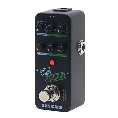 Imagen de SONICAKE Delay y Reverb Pedal de efectos para bajo guitarra Sonic Ambience Modo múltiple Tap Tempo