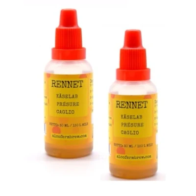 Imagen de 2 x Cuajo Líquido Natural de 30 ml Fuerte Ternero Para Hacer queso en Casa