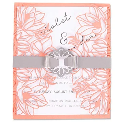 Imagen de Sizzix Set de Troqueles Thinlits 7 pzas 663692, Envoltura Floral, Multicolor, Talla única