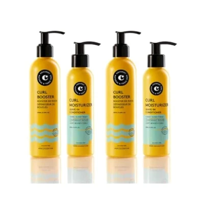 Imagen de COCUNAT Pack 2 Método Curly Rizos Perfectos en pasos Moisturizer Leave in + Curl Booster Hidrata, Nutre, Fortalece, Elimina el frizz y Desenreda 250ml+150ml