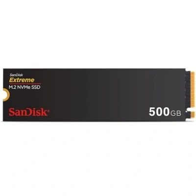 Imagen de SanDisk Extreme 500GB, M.2 2280 PCIe Gen 4 NVMe, con velodidad de lectura hasta 5150 MB/s