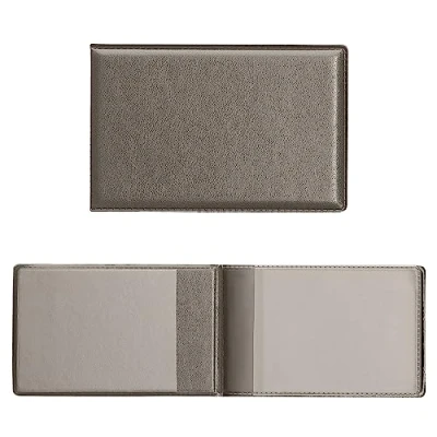 Imagen de kwmobile Funda de Piel sintética para identificación Cartera Plegable 10 x 6.5 CM doblada Tarjetas DNI Gris