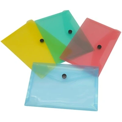 Imagen de Carpeta liderpapel dossier broche transparente din a4 colores surtidos paquete de 5 retractilado