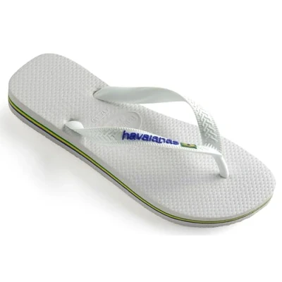 Imagen de Havaianas Brasil Logo (Mini Me), Chanclas Unisex niños, Blanco, 25/26 EU