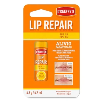 Imagen de O&#039;Keeffe&#039;s Lip Repair FPS 15 Bálsamo labial reparador para labios secos y agrietados 24h hidratación