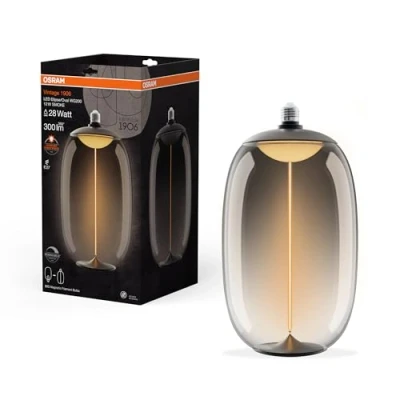 Imagen de OSRAM LED Big Elipse Oval E27 12W 818 Filamento humo atenuable