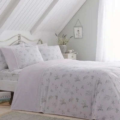 Imagen de Dreams &amp; Drapes Juego de Funda edredón con Ribete Encaje Chloe para Cama Super King en Color Lila
