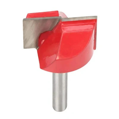 Imagen de Cepillado de superficie Limpieza inferior Broca enrutador Cortador CNC Máquina tallado Herramienta corte fresado madera (6 * 25)