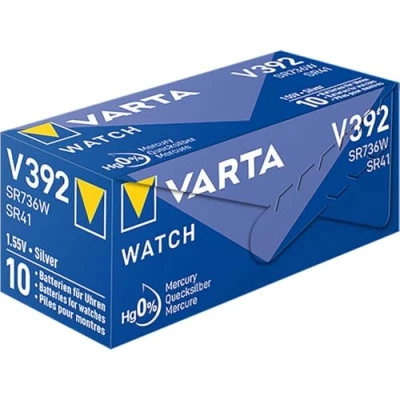 Imagen de Varta V392/SR41 Pack de 1 Pila (óxido Plata, 1.55 V, 80 mAh)