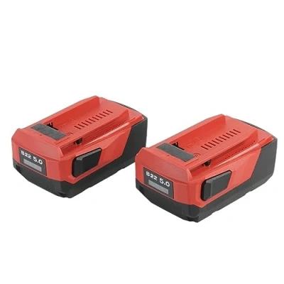 Imagen de MoVols Dos Piezas de batería Iones Litio Alta Potencia B22 22V 5.0Ah, Compatible con Herramienta eléctrica inalámbrica Hilti 18V 21,6 V