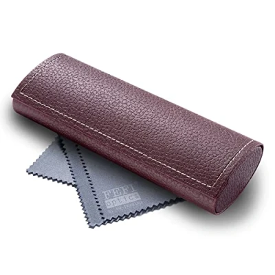Imagen de FEFI Funda de gafas para hombre marrón