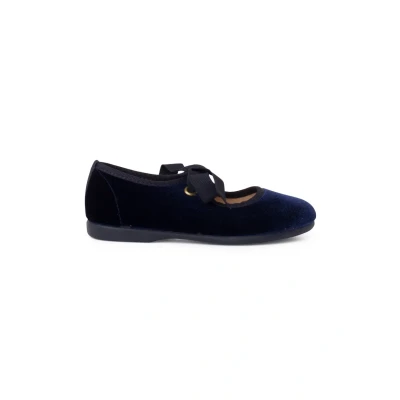 Imagen de Pisamonas Merceditas LAZO Bailarinas con hebilla para niños, Talla: 27, Azul marino Zapatos