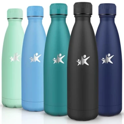 Imagen de HoneyHolly Botella Agua Acero Inoxidable, Sin BPA 750ML, Termica, Inoxidable 18/8, Gimnasio, A Prueba de Fugas Reutilizable, Cantimplora Para Camping, Deportes.