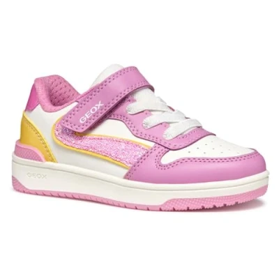 Imagen de Geox Washiba GIRL Zapatillas para niños, Talla: 32, Dark pink/yellow Zapatos