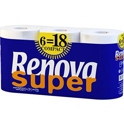 Imagen de Renova papel higiénico Super Blanco Triple 6 rollos de