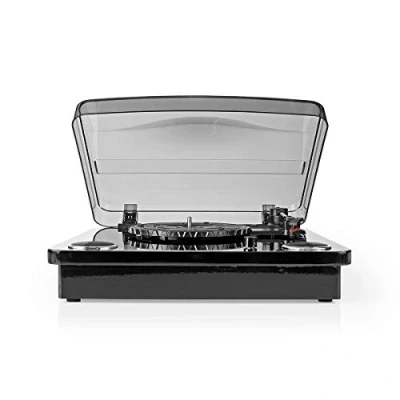 Imagen de Tocadiscos 33/45 / 78 RPM accionamiento por Correa 1x estéreo RCA Bluetooth® 18 W Amplificador Incorporado (Antes) conversión MP3 ABS/MDF Negro