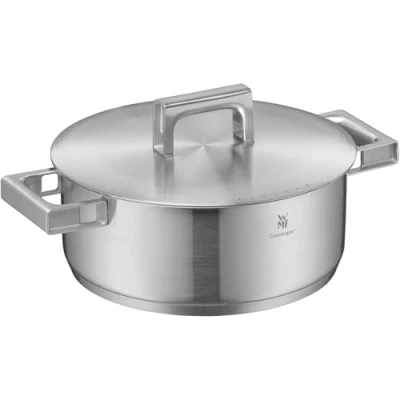 Imagen de WMF Profi Resist Sartén de acero inoxidable (24 cm, con revestimiento multicapa, mango inoxidable, apta para todo tipo fuegos, hornos)