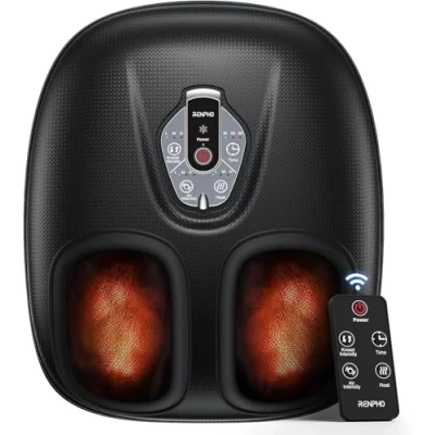 Imagen de RENPHO Masajeador de pies con calor para fascitis plantar, Portátil Amasado Shiatsu, Compresión, Massager eléctrico los 3 intensidades
