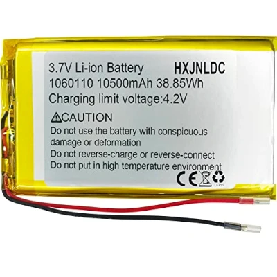 Imagen de DC 3,7v 10500 Mah 1060110 sustitución de baterías polímero Iones Litio para DIY 3.7 5v Battery Products, LED Light, GPS, Bluetooth Speaker,Portable Power Supply